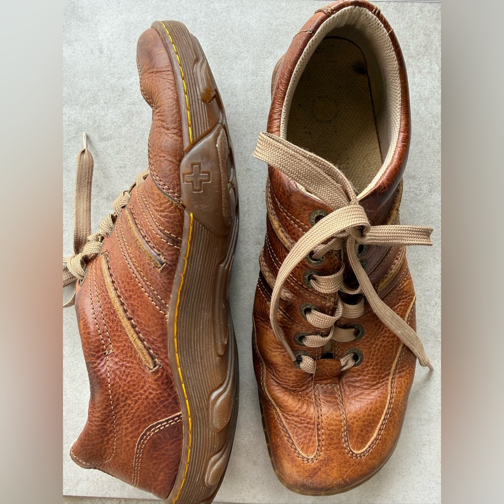 Dr. Martens Loafers Sz 11 M Style 8897 Brown real Leather Lace Up Oxford Lace Up